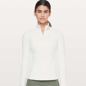 Lululemon Run Briskly 1/2 Zip Women’s Size 8
White